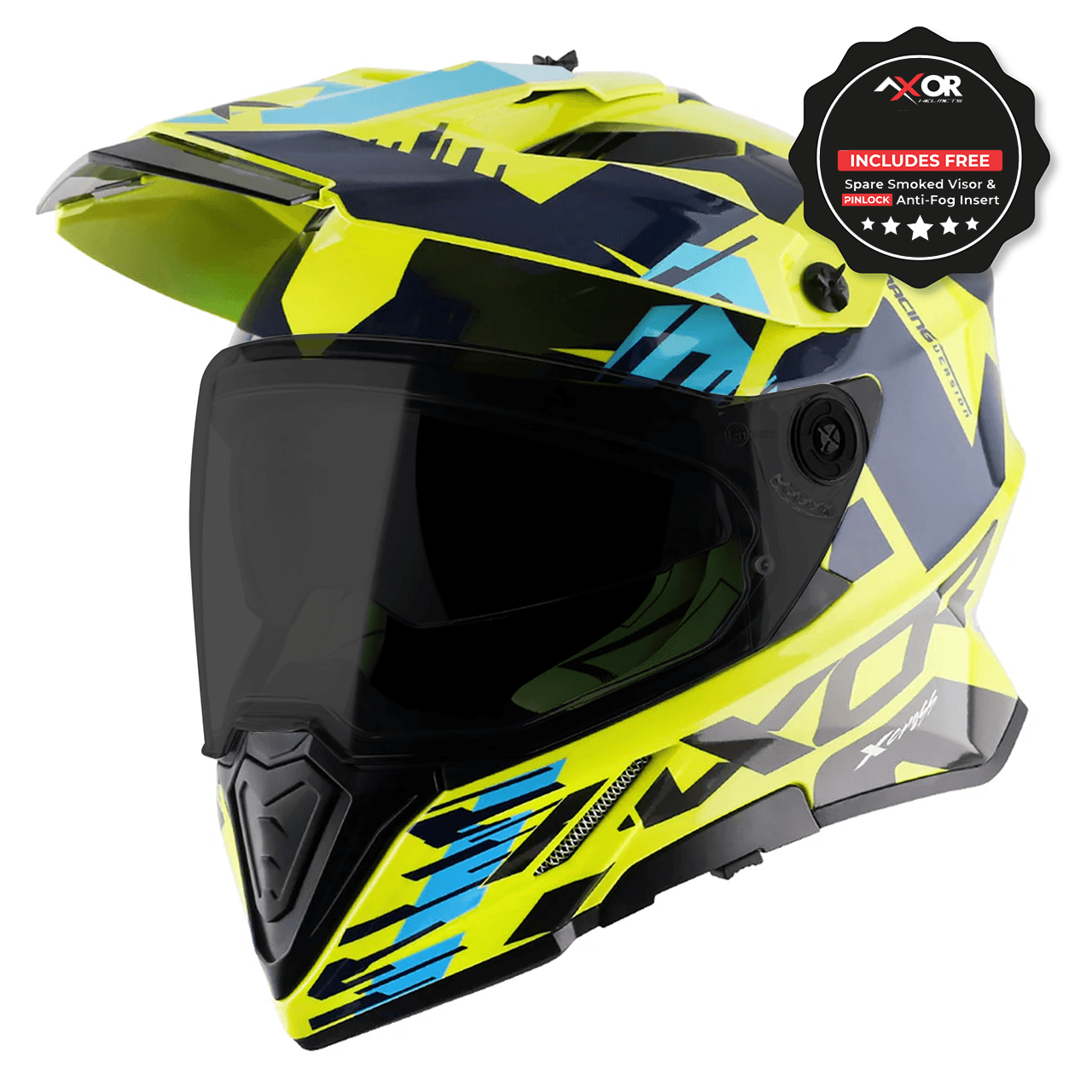 Bldc Motor Controller 96V 500A - Axor X-Cross Adventure Motorcycle Helmet Neon