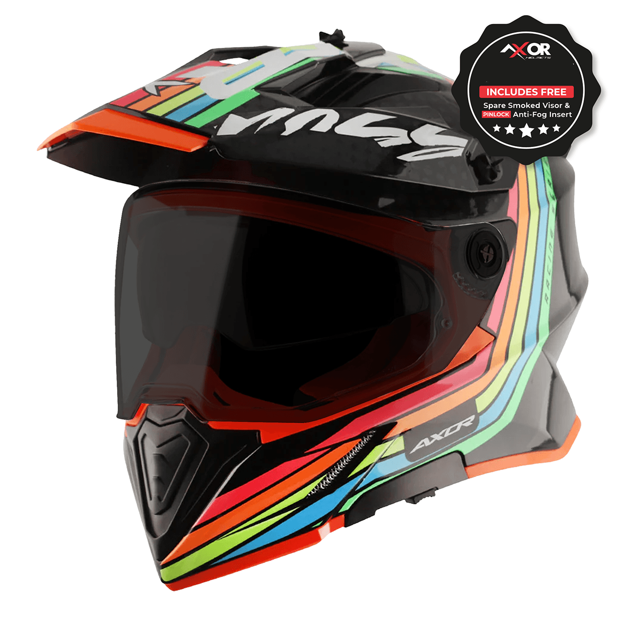 Bldc Motor Controller 96V 500A - Axor X-Cross Adventure Motorcycle Helmet Black/Grey